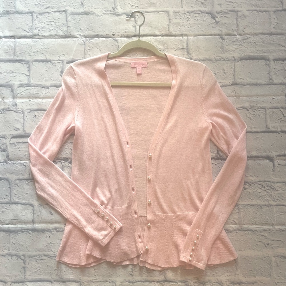 NWOT -  Lilly Pulitzer CLARISSA CARDIGAN - Heathered Paradise Pink